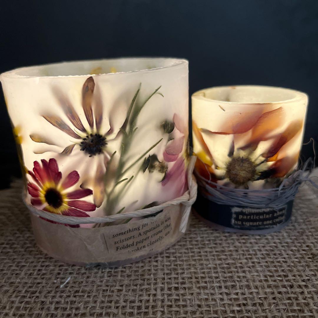 ⑳マムandガザニアのボタニカルキャンドルホルダーset