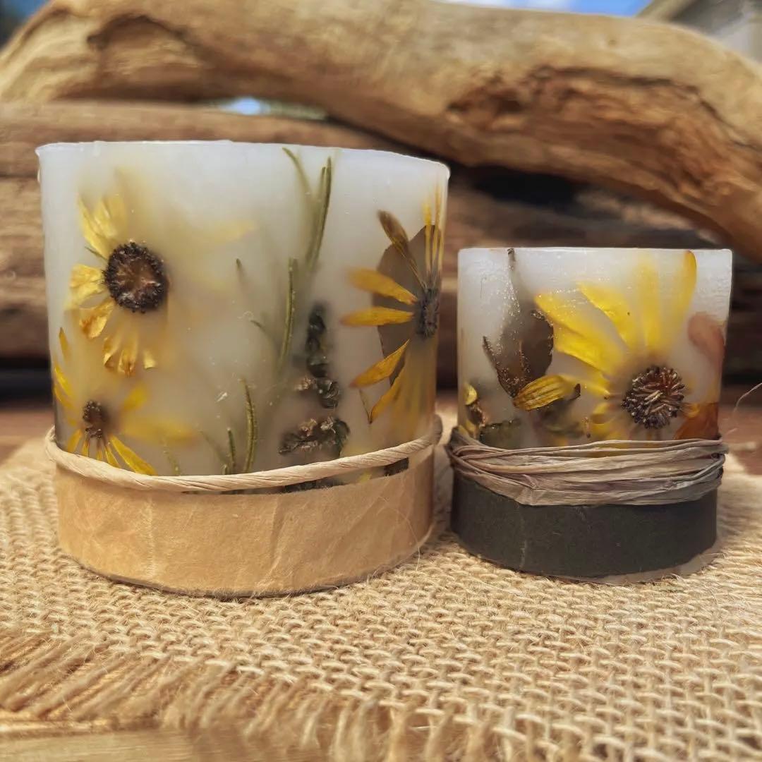 ⑳マムandガザニアのボタニカルキャンドルホルダーset