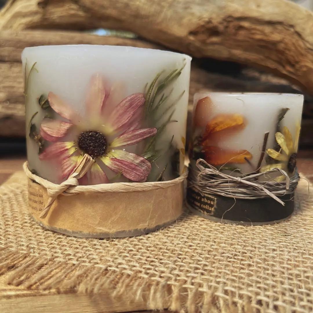 ⑳マムandガザニアのボタニカルキャンドルホルダーset
