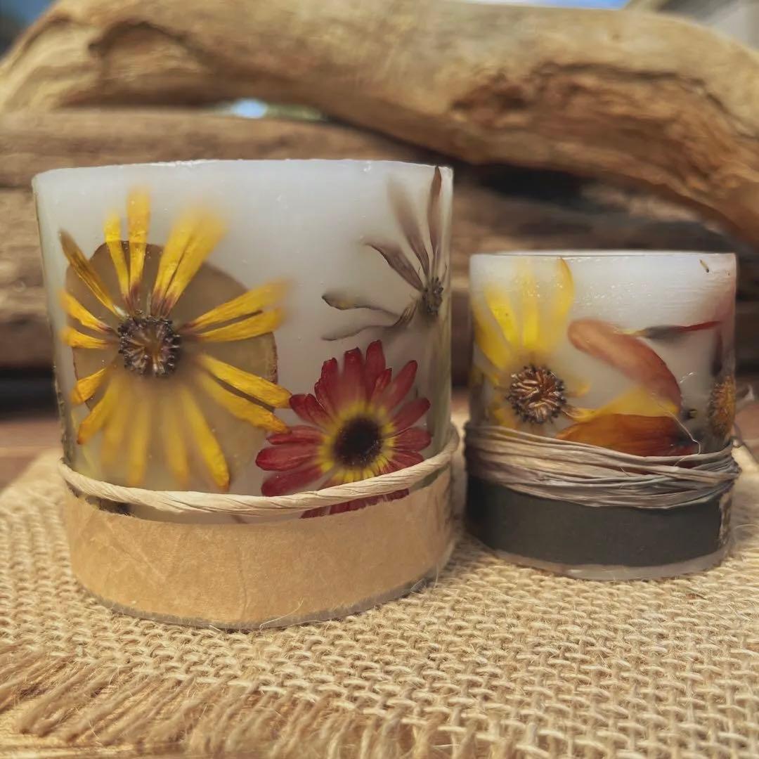 ⑳マムandガザニアのボタニカルキャンドルホルダーset