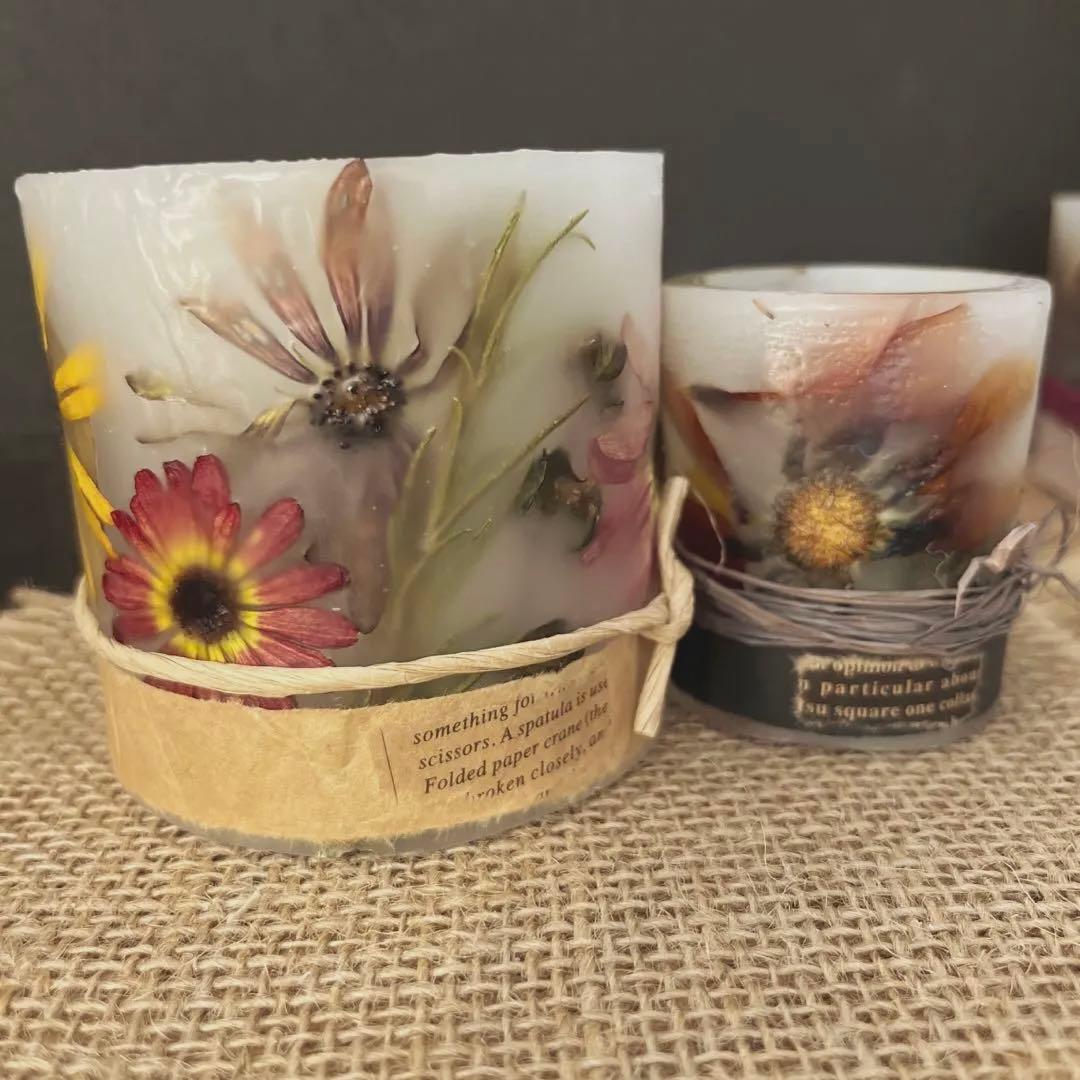 ⑳マムandガザニアのボタニカルキャンドルホルダーset
