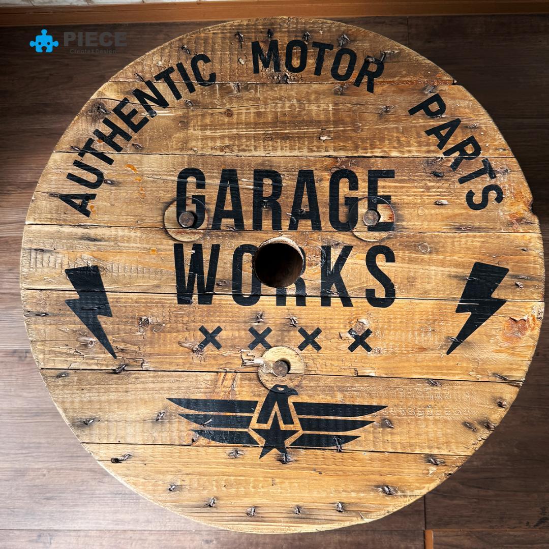 ケーブルドラム 電線ドラム テーブル アメリカン インテリア ガレージ