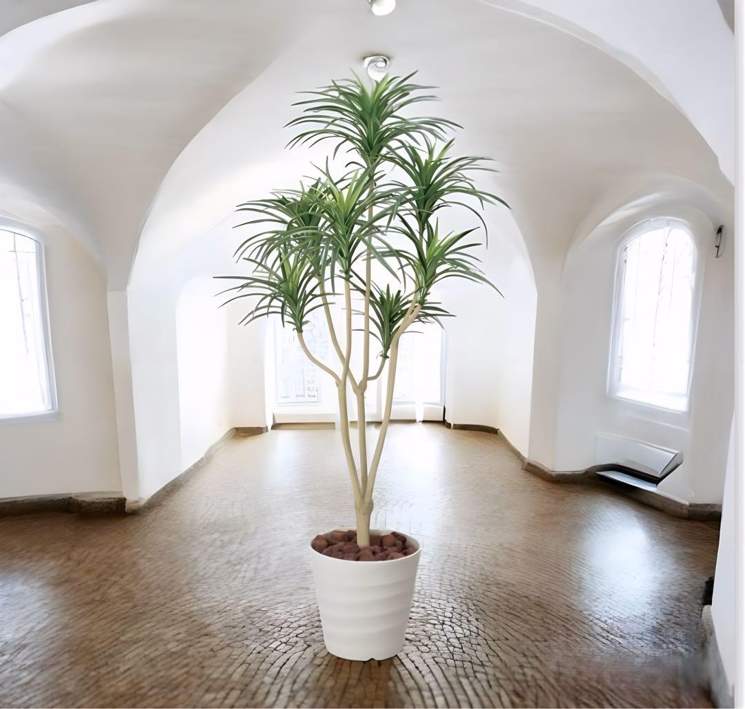 光触媒　人工観葉植物　ウォールグリーン　フェイクグリーン　ユッカ 高さ 1.6ｍ