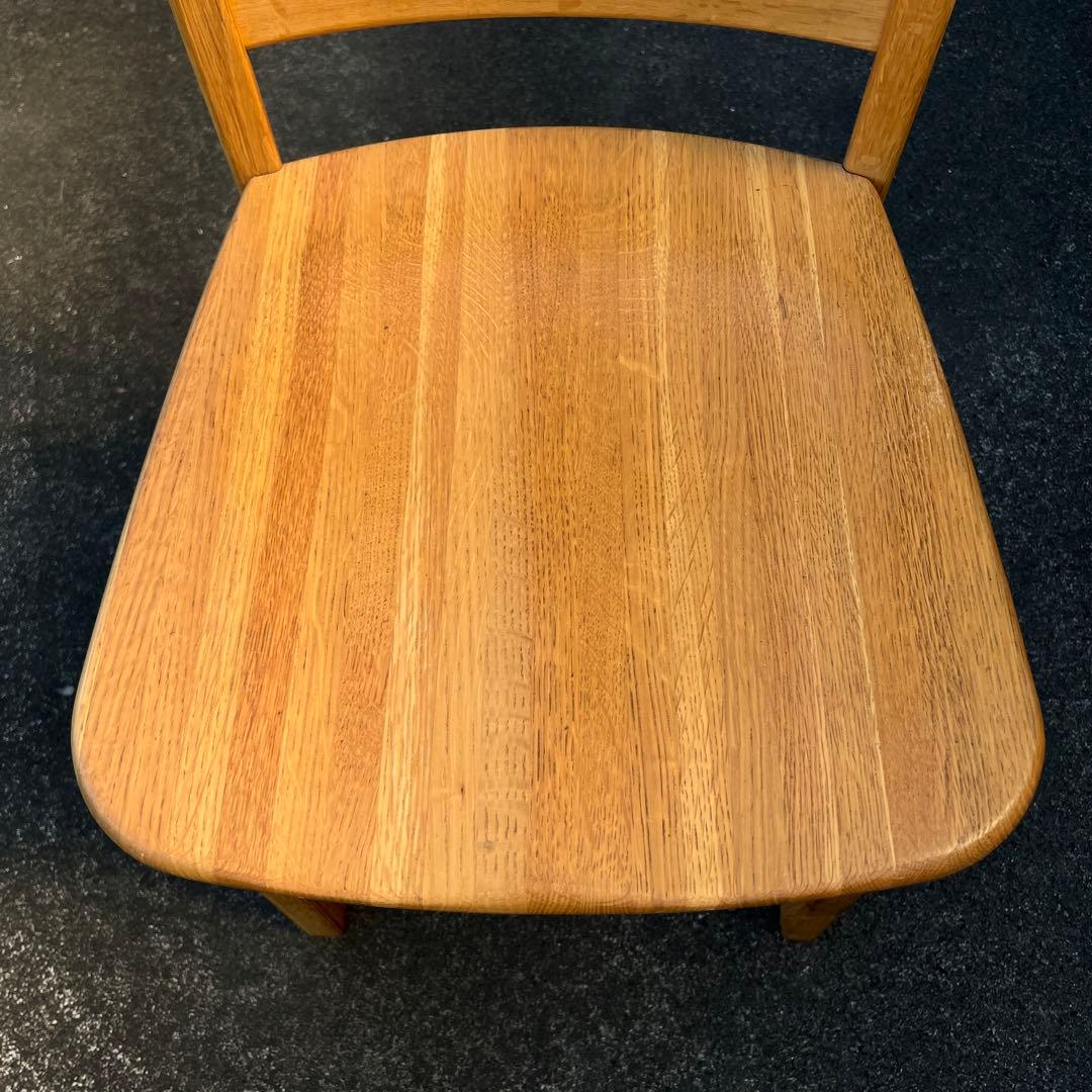 飛騨家具 キツツキマーク ダイニングテーブル用 チェア 無垢材 オーク ①