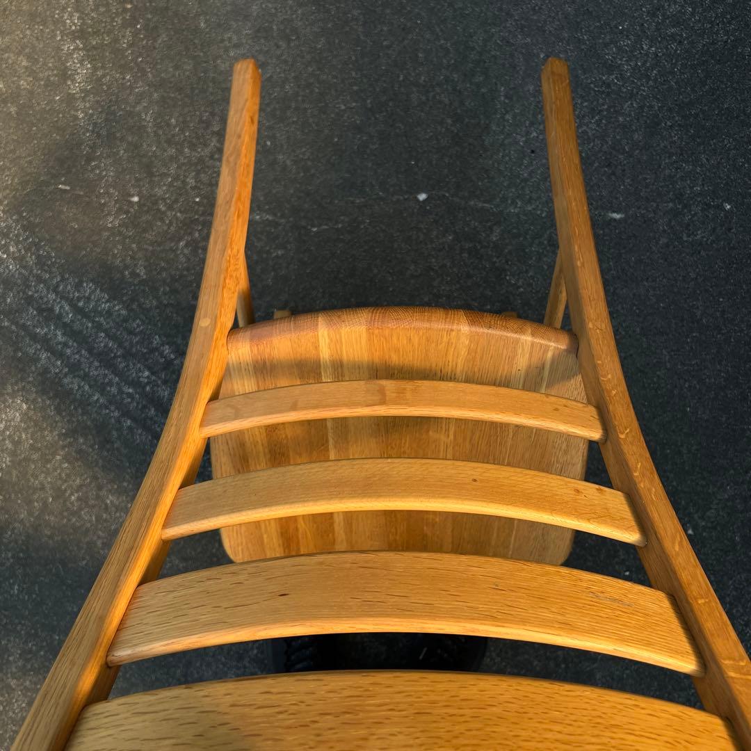 飛騨家具 キツツキマーク ダイニングテーブル用 チェア 無垢材 オーク ①