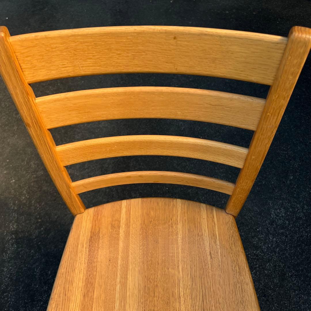 飛騨家具 キツツキマーク ダイニングテーブル用 チェア 無垢材 オーク ①