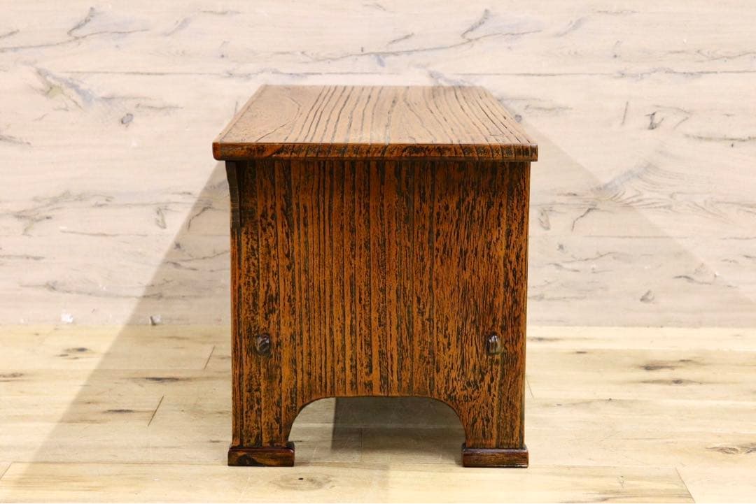 GMIS38B○李朝家具 机 文机 ライティングデスク 飾り台 引き出し アンテ