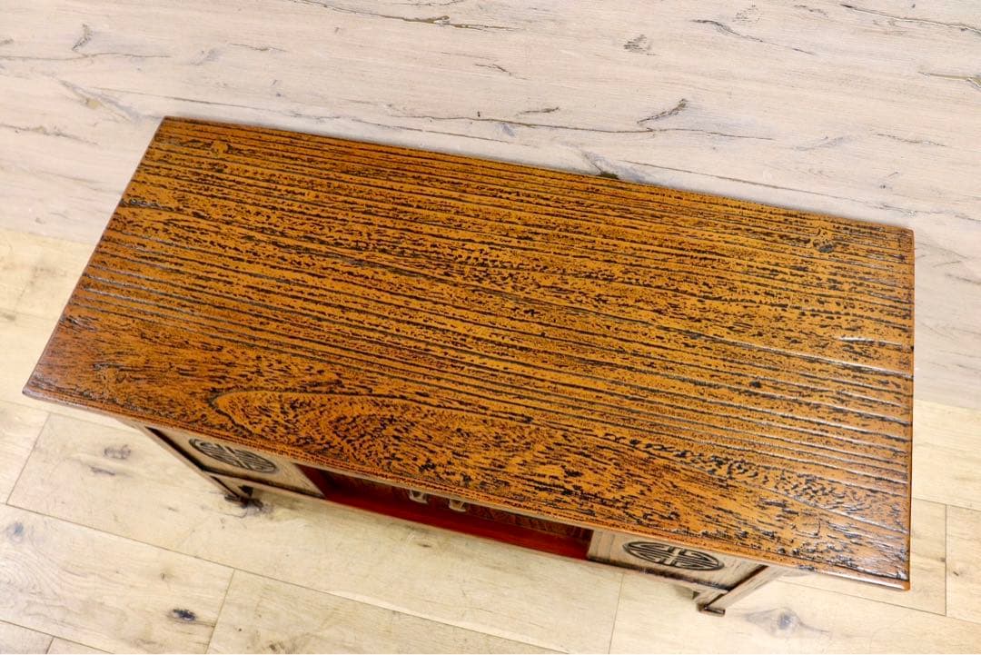 GMIS38B○李朝家具 机 文机 ライティングデスク 飾り台 引き出し アンテ