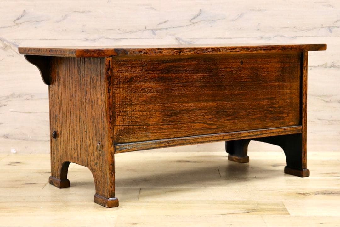 GMIS38B○李朝家具 机 文机 ライティングデスク 飾り台 引き出し アンテ