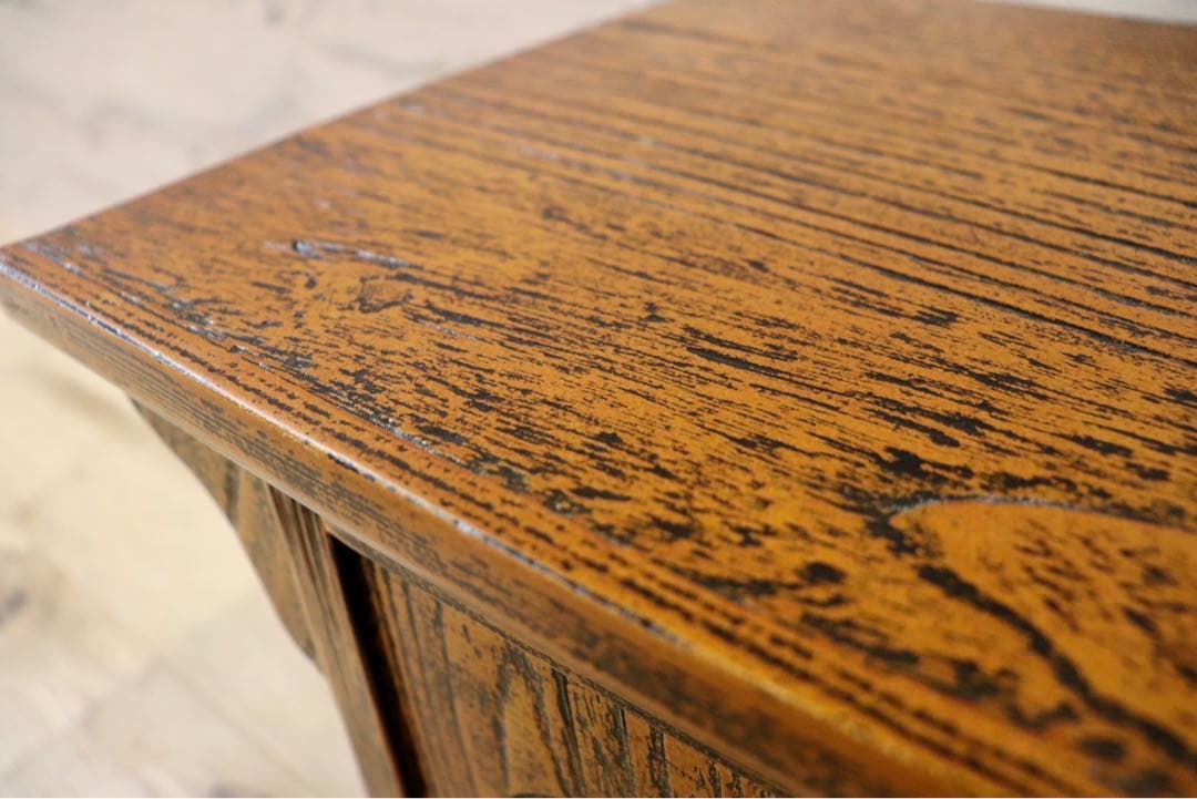 GMIS38B○李朝家具 机 文机 ライティングデスク 飾り台 引き出し アンテ