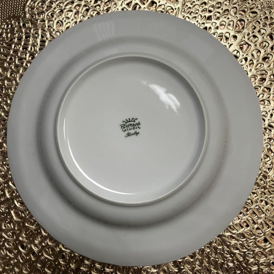 未使用　リチャードジノリ　ベッキオ ホワイト　スープ皿23cm 5枚セット