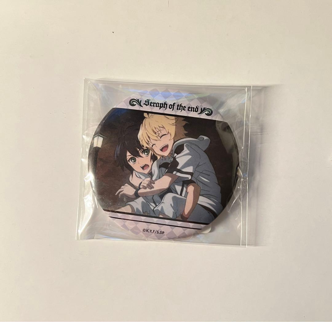 終わりのセラフ　シーン缶バッジ　ミカエラ　優一郎　幼少 終わりのセラフ 百夜ミカエラ スクエア缶バッジ 通常 幼少期 2個