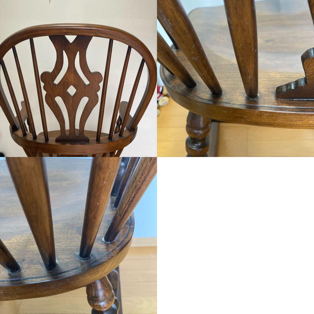 ロッキングチェア 木製 1脚ソファー オーク アンティークチェア　ハート