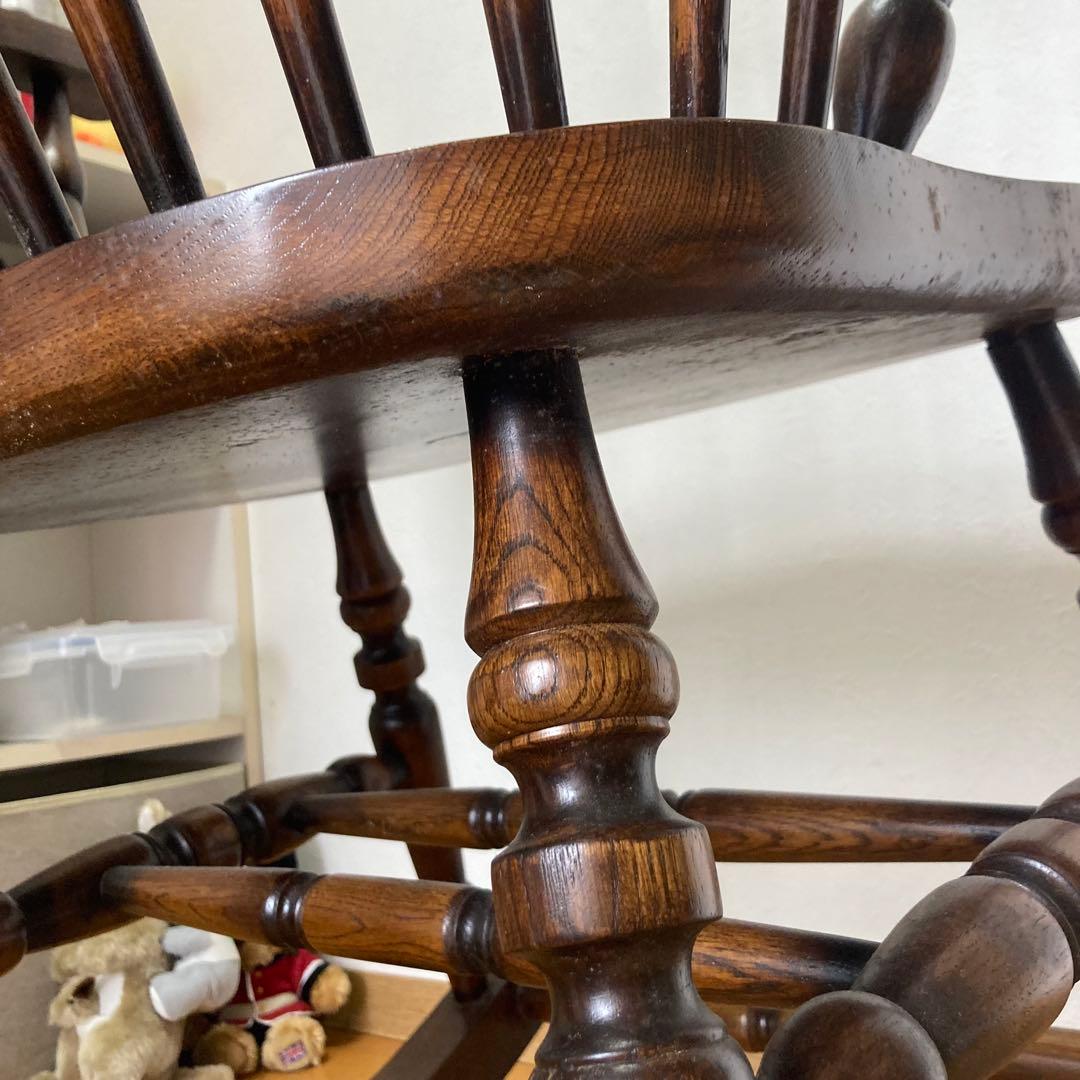 ロッキングチェア 木製 1脚ソファー オーク アンティークチェア　ハート