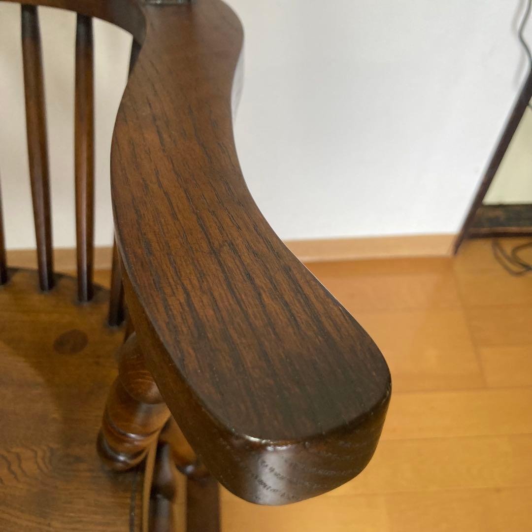 ロッキングチェア 木製 1脚ソファー オーク アンティークチェア　ハート