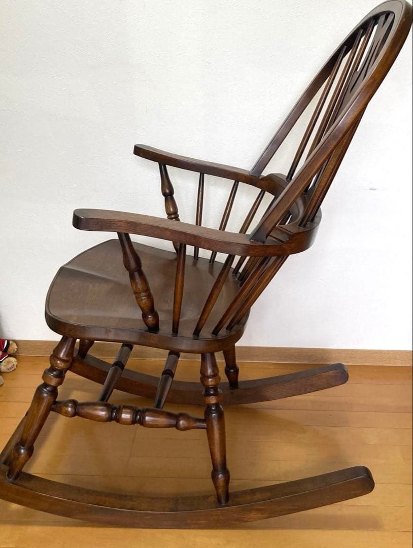 ロッキングチェア 木製 1脚ソファー オーク アンティークチェア　ハート