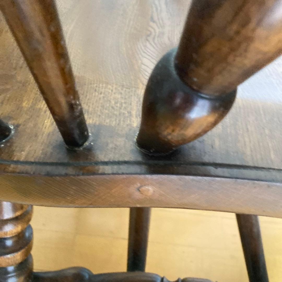 ロッキングチェア 木製 1脚ソファー オーク アンティークチェア　ハート