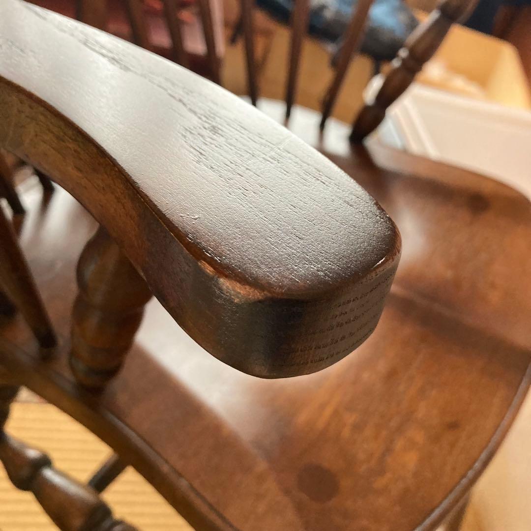 ロッキングチェア 木製 1脚ソファー オーク アンティークチェア　ハート