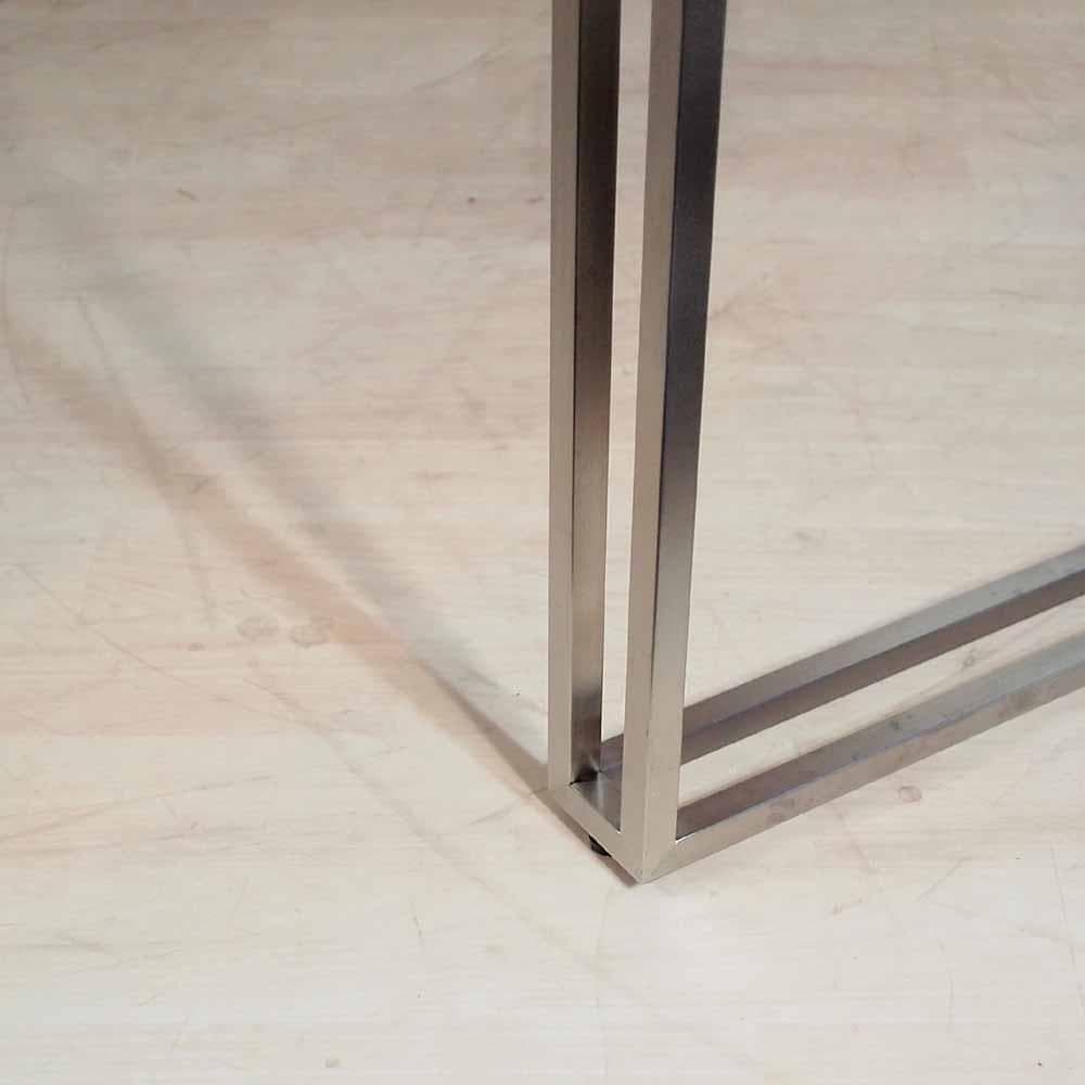 ステンレスフレーム パイン材 テーブル 店舗什器 ガレージ ZR24384