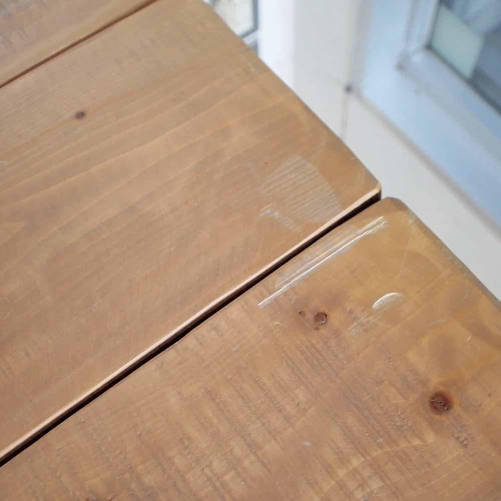 ステンレスフレーム パイン材 テーブル 店舗什器 ガレージ ZR24384