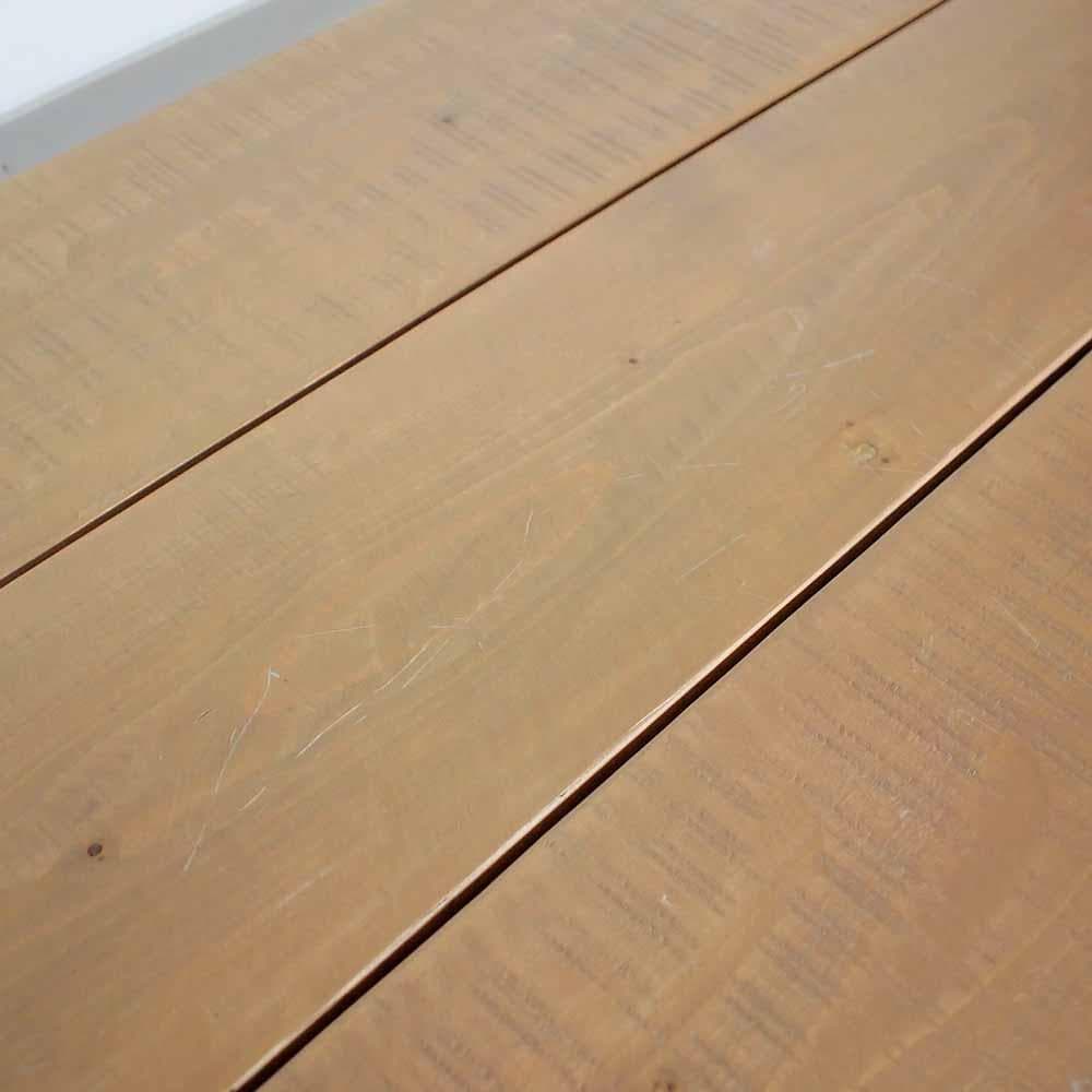 ステンレスフレーム パイン材 テーブル 店舗什器 ガレージ ZR24384