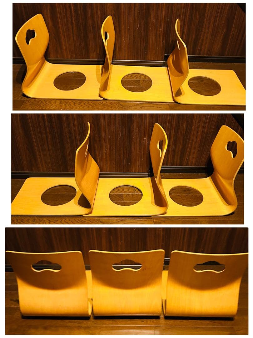 【良品】 曲げ椅子 10脚セット 木製 アンティーク