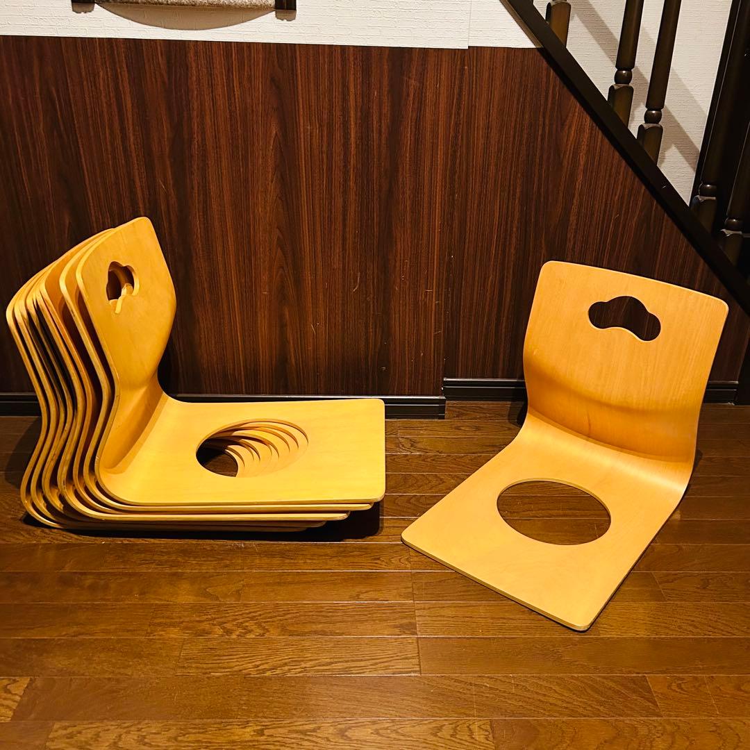 【良品】 曲げ椅子 10脚セット 木製 アンティーク