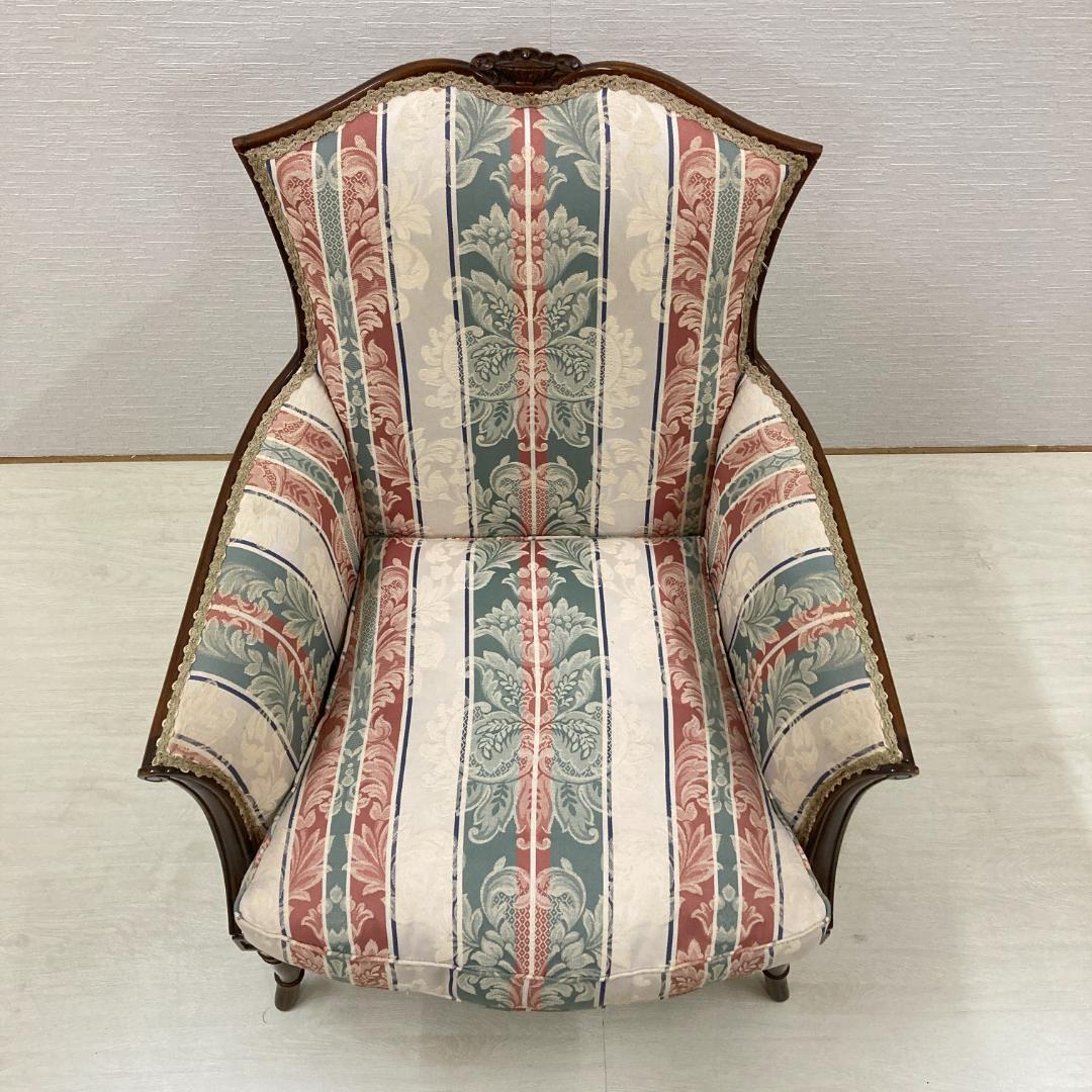 アンティーク調　クラシック　1人掛けソファ　アームチェア　椅子