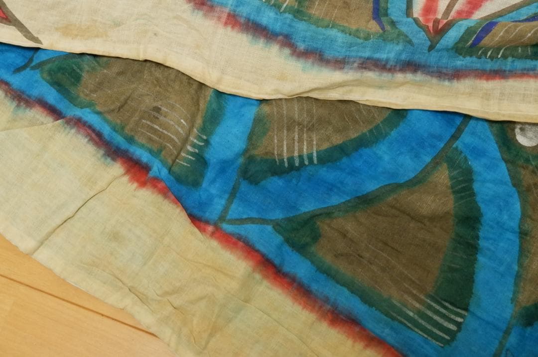 鯉のぼり　大きめ　布製　古い　レトロ　時代物　10-10