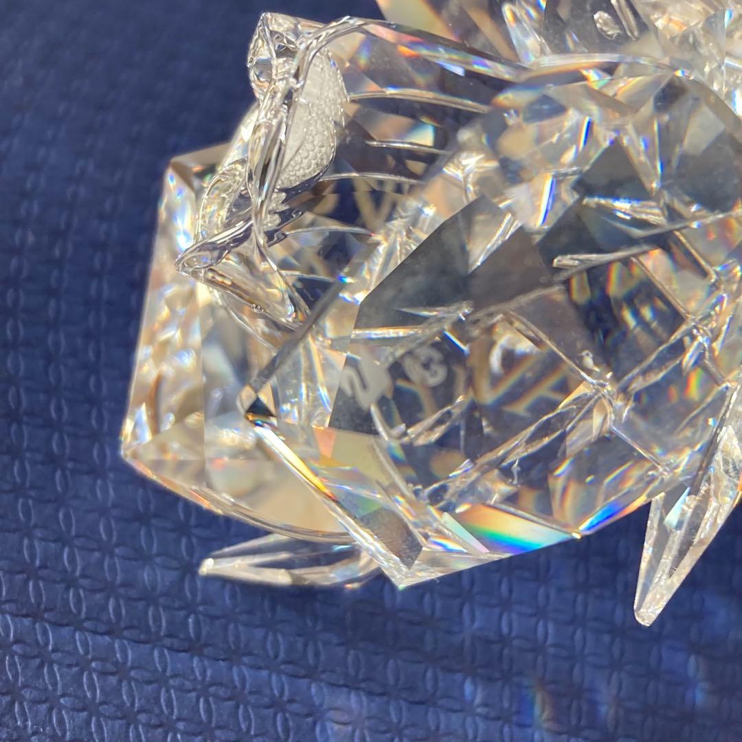 美品 スワロフスキーSWAROVSKI ローズ 薔薇 置き物