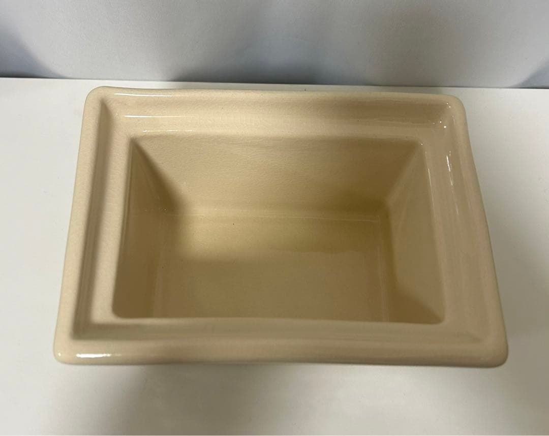 フランス製BECKアルザス陶器 レクタンギュレ 未使用品 4点セットまとめ