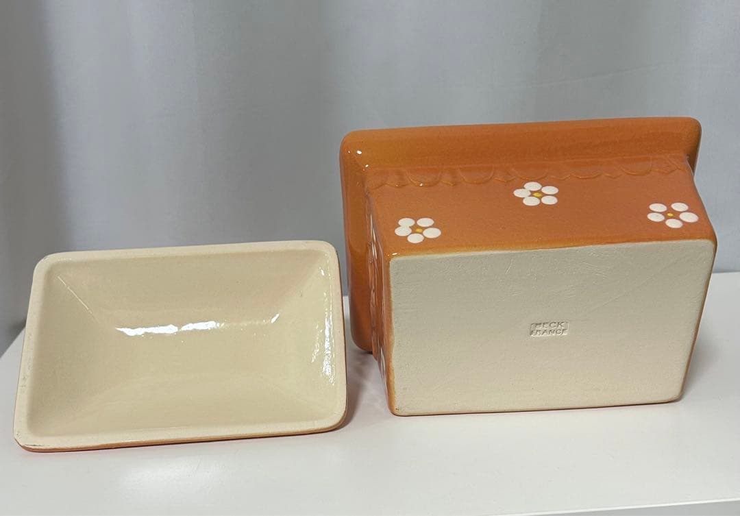 フランス製BECKアルザス陶器 レクタンギュレ 未使用品 4点セットまとめ