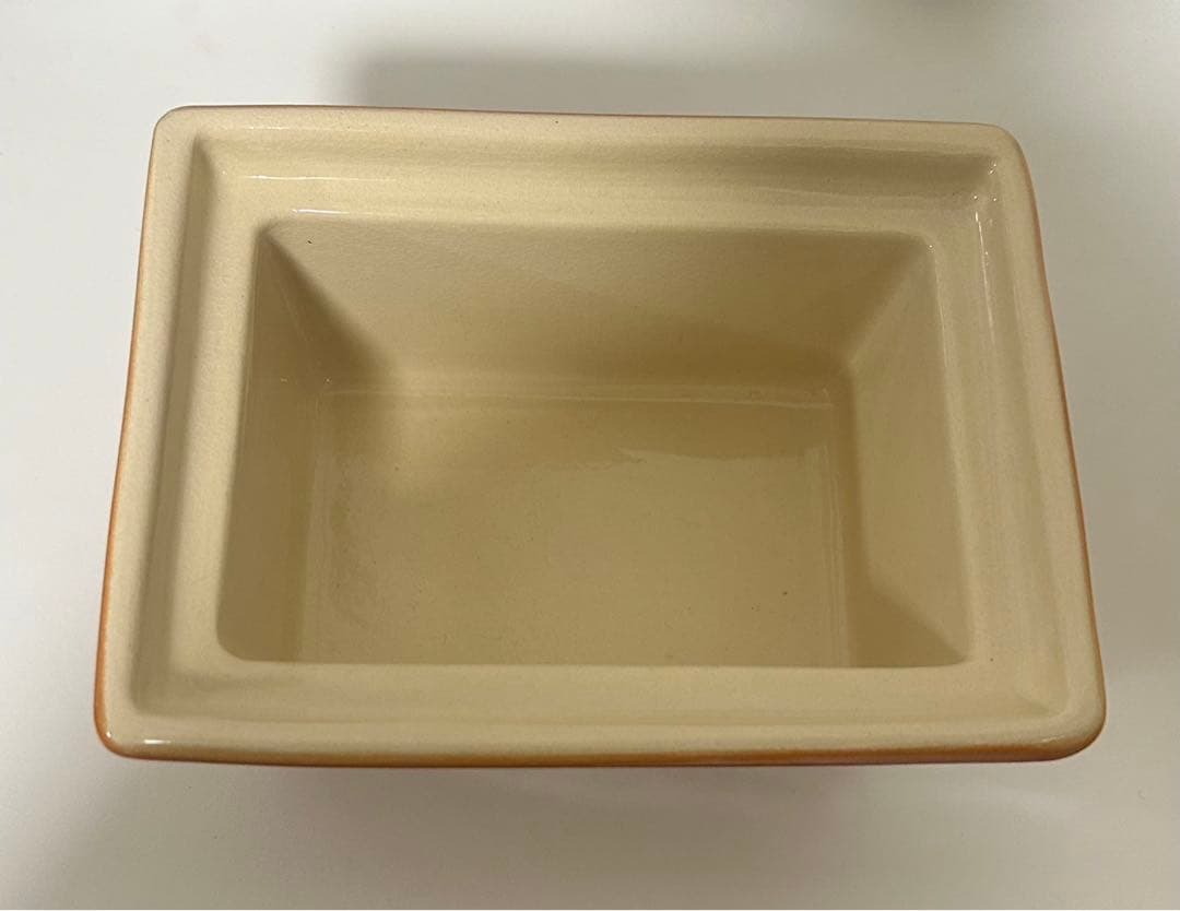 フランス製BECKアルザス陶器 レクタンギュレ 未使用品 4点セットまとめ