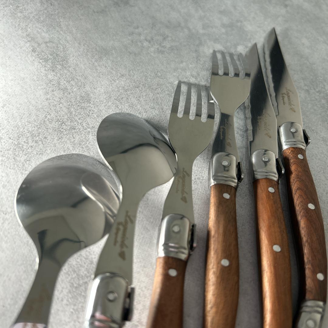 LAGUIOLE ラギオール カトラリー（ナイフ/フォーク/スプーン）6本セット