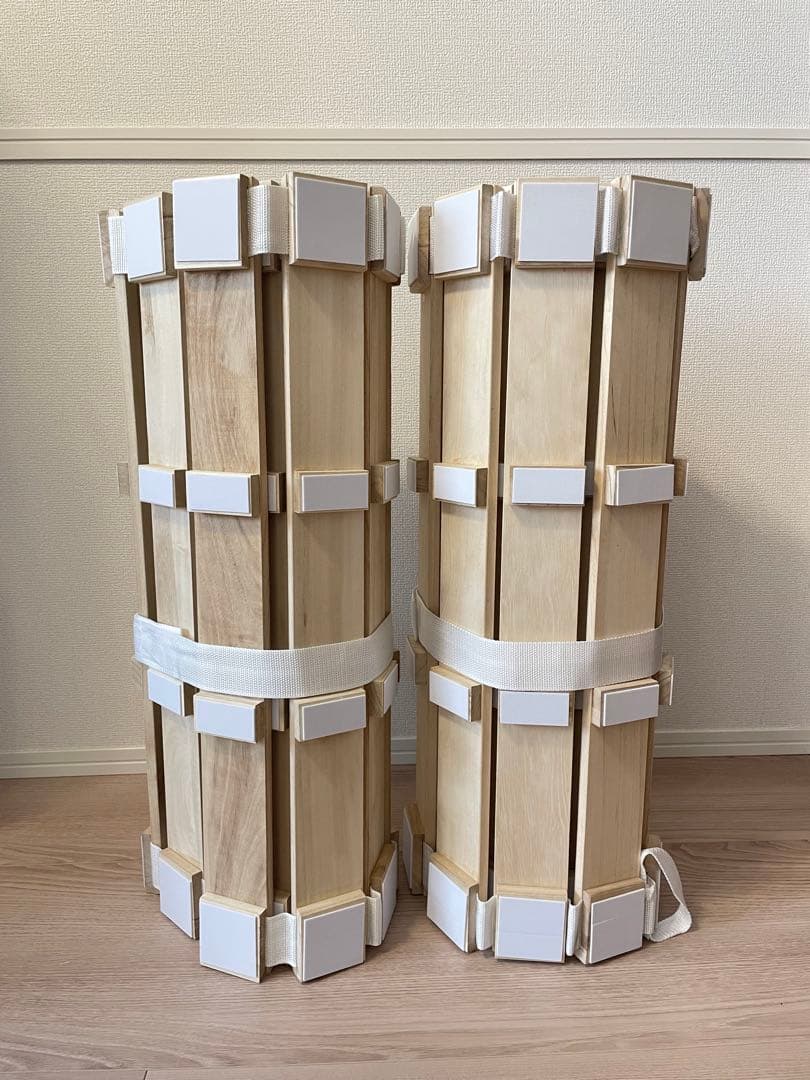 【美品】ニトリ ロール式すのこベッド 桐材 収納可能 ダブル