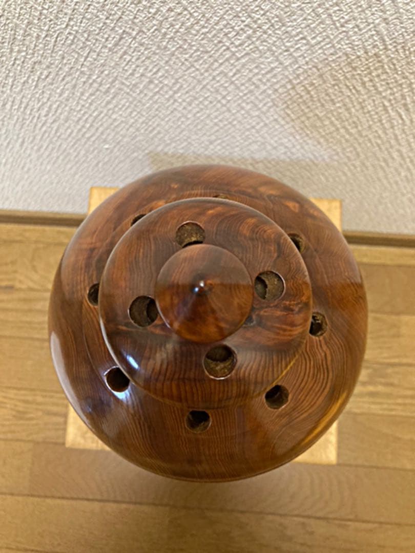 ⭐️極希少⭐️屋久杉⭐️刳抜香炉⭐️名工⭐️川下幸徳作屋久杉置物