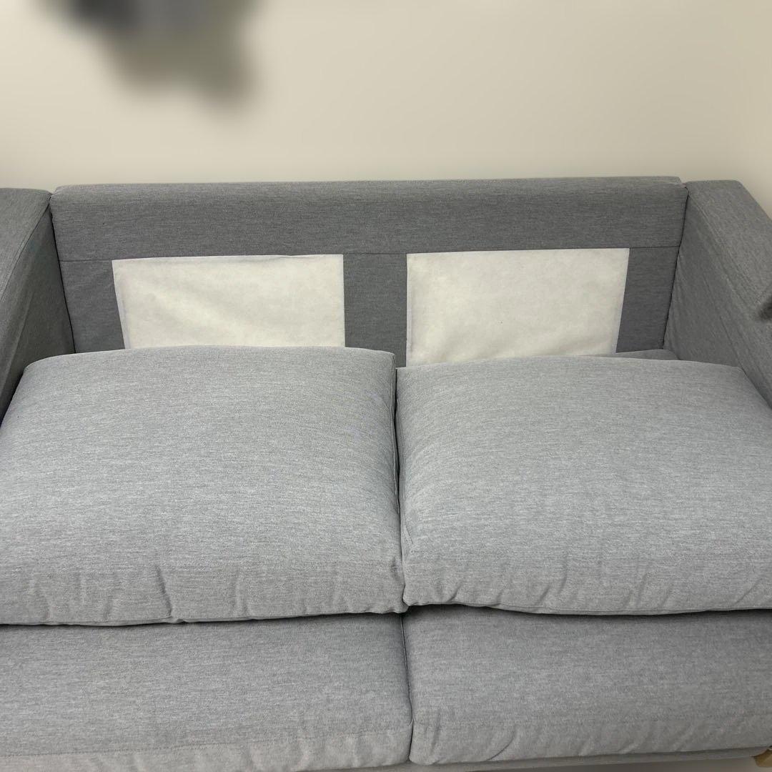 【送料込】IKEA イケア　カルルスタード　2人掛けソファ　グレー