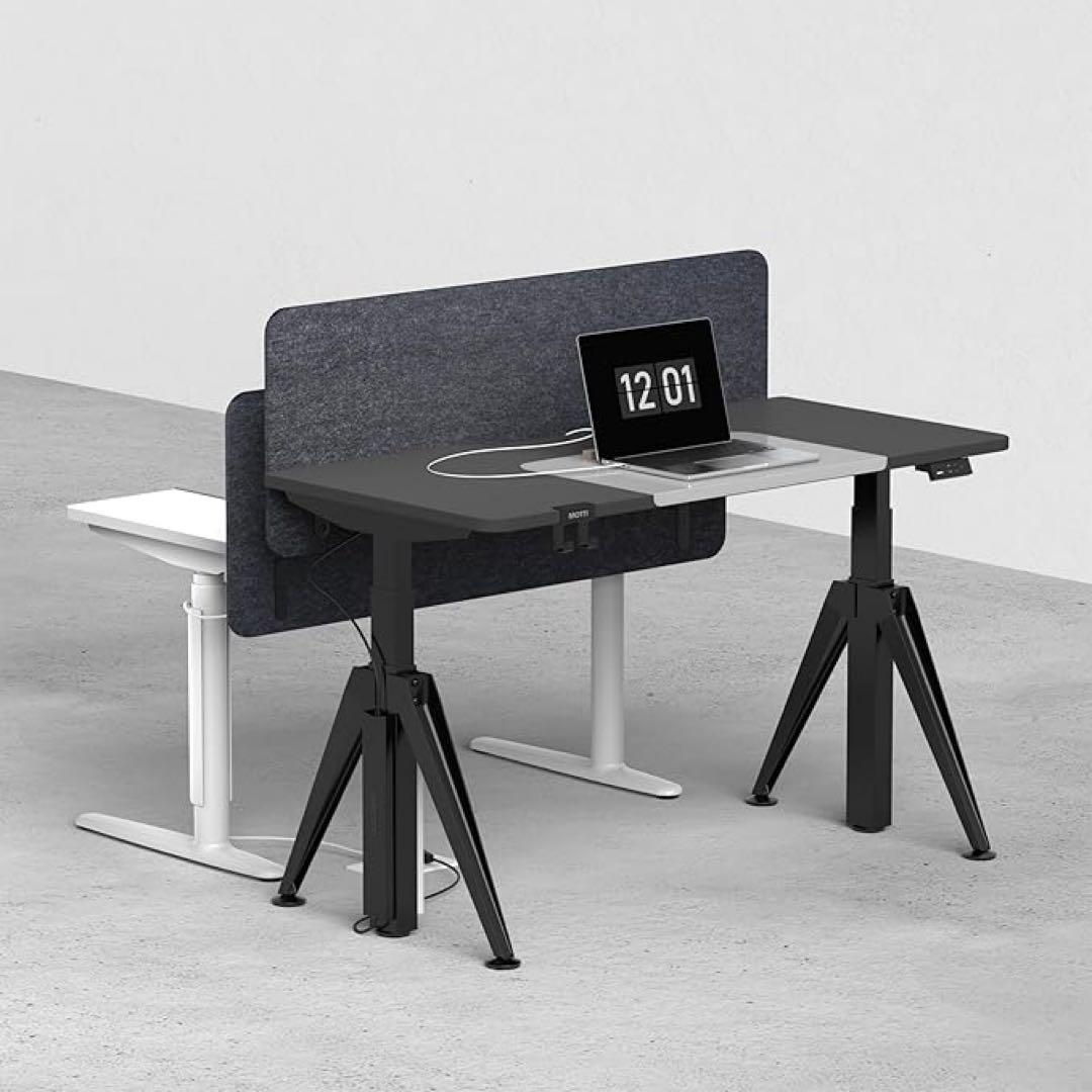 MOTTI K字型電動昇降デスク脚のみ高さ63-123cm耐荷100kg3段階