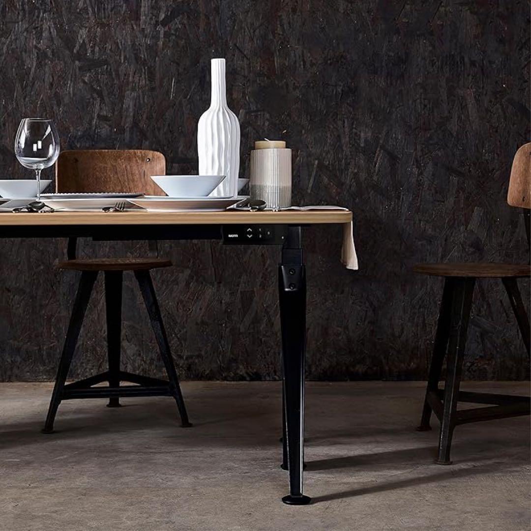 MOTTI K字型電動昇降デスク脚のみ高さ63-123cm耐荷100kg3段階