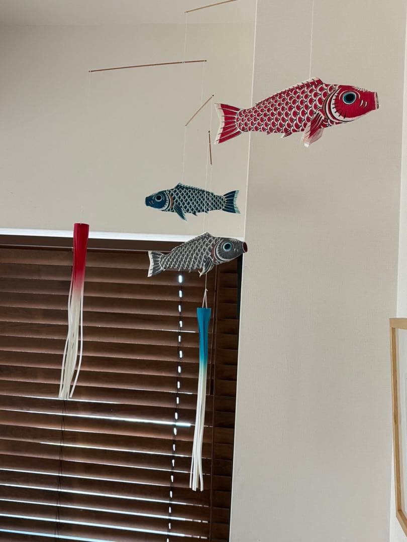 いせ辰　鯉のぼり　モビール　和紙