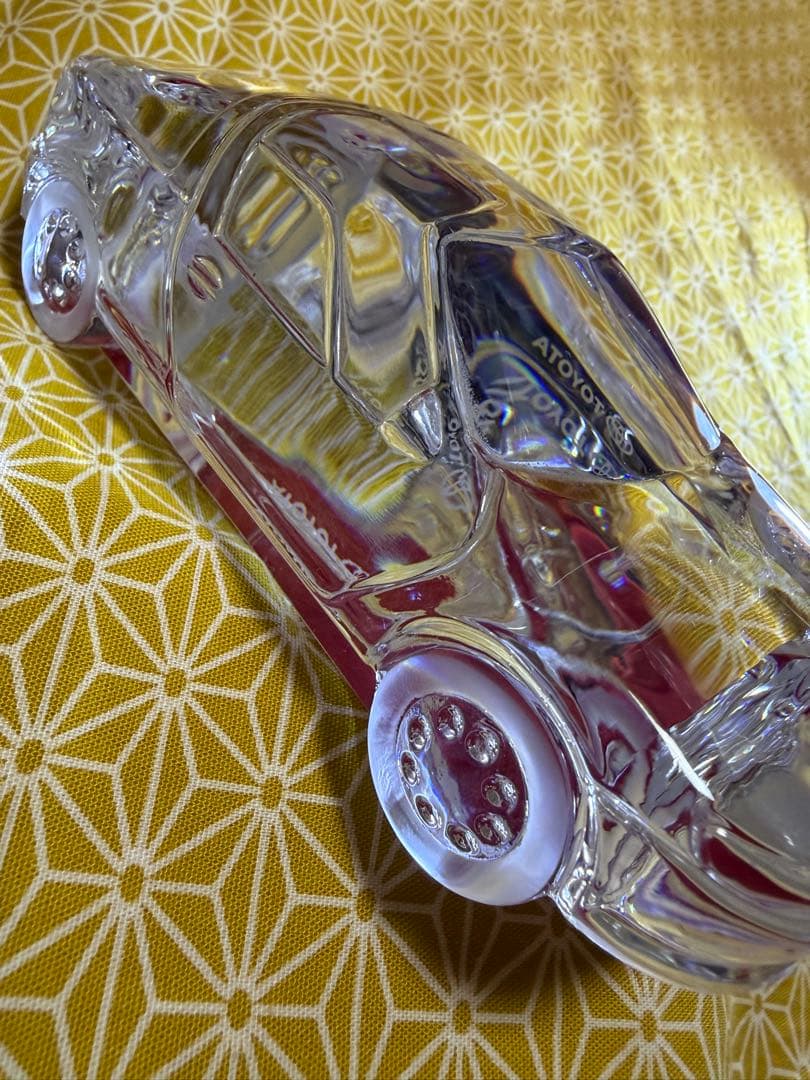 【非売品 】TOYOTAセラ HOYA ガラス クリスタルガラス オブジェ 置物