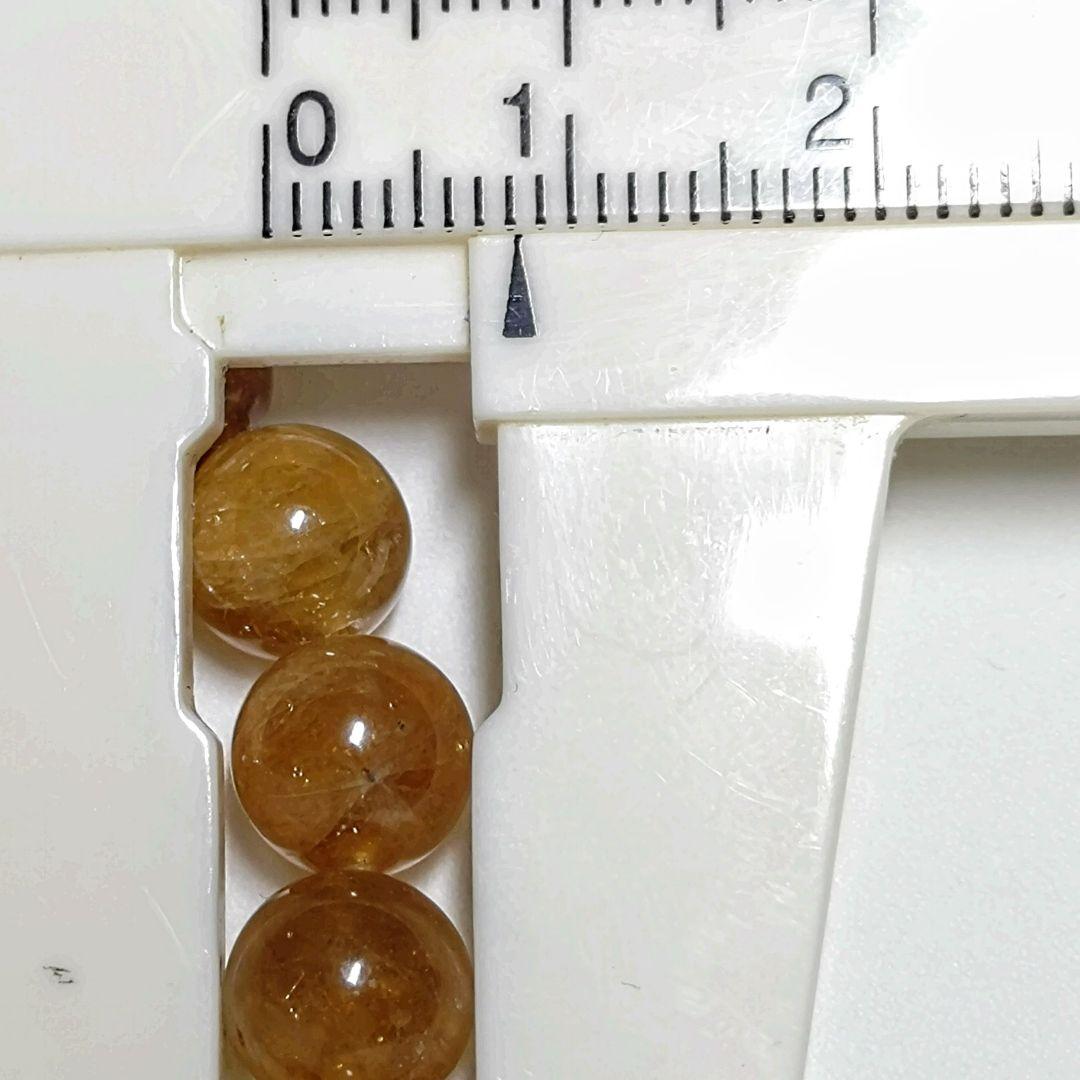 ★ゴールデントルマリン 8ミリ珠 ブレスレットB(SA)