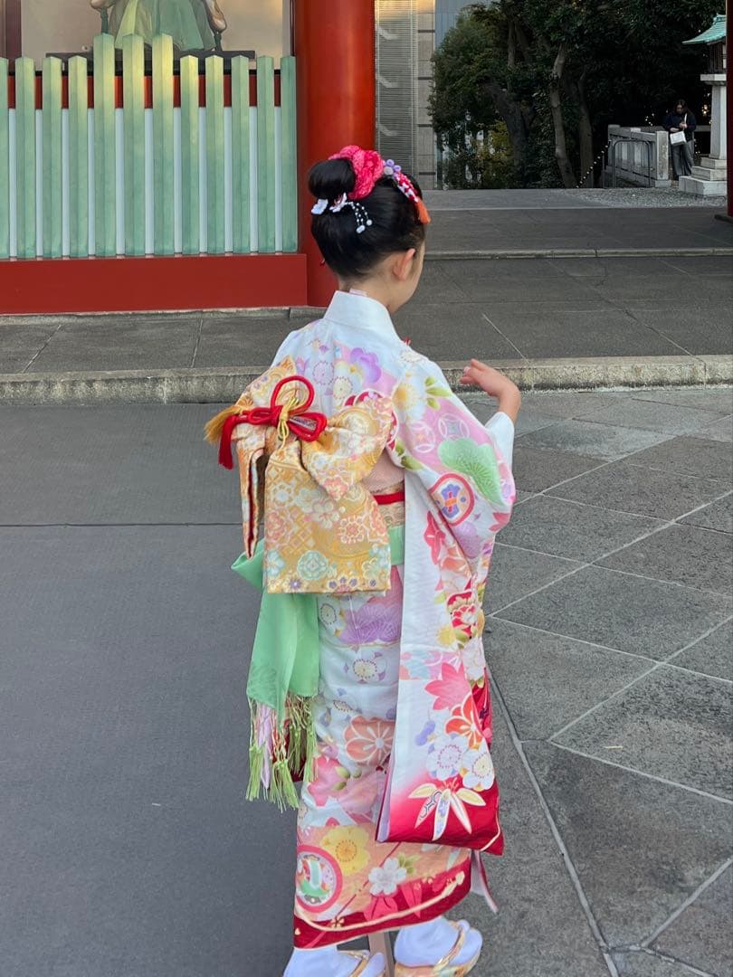 2024年式部浪漫　7歳用着物＋小物類フルセット