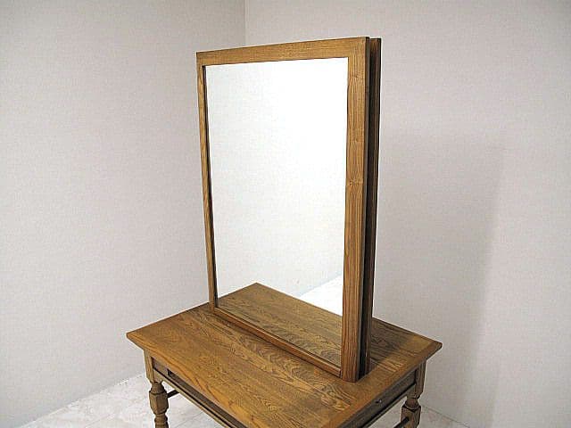 ビューティガレージ天然木製両面ドレッサー「LOUISII/ルイII」サロンミラー