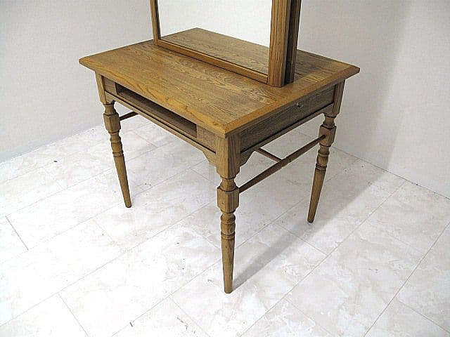 ビューティガレージ天然木製両面ドレッサー「LOUISII/ルイII」サロンミラー