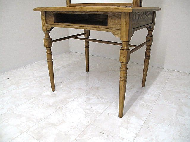 ビューティガレージ天然木製両面ドレッサー「LOUISII/ルイII」サロンミラー