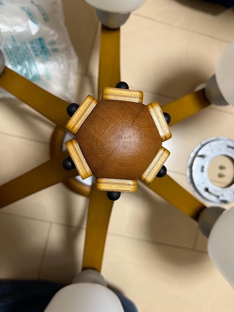 National シーリングライト シャンデリア 6灯 LED電球セット