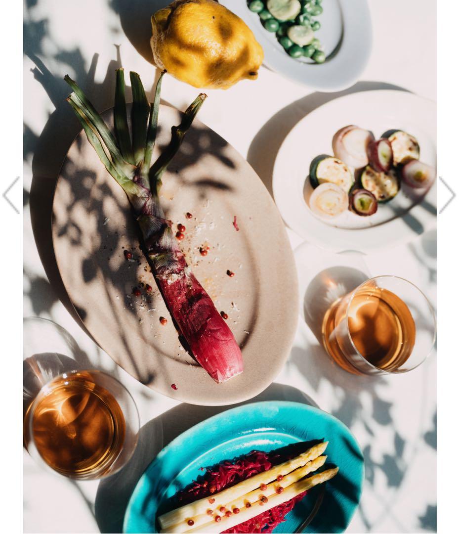 Awabi ware オーバル皿M アイボリー2枚セット アワビウェア 岡本純一