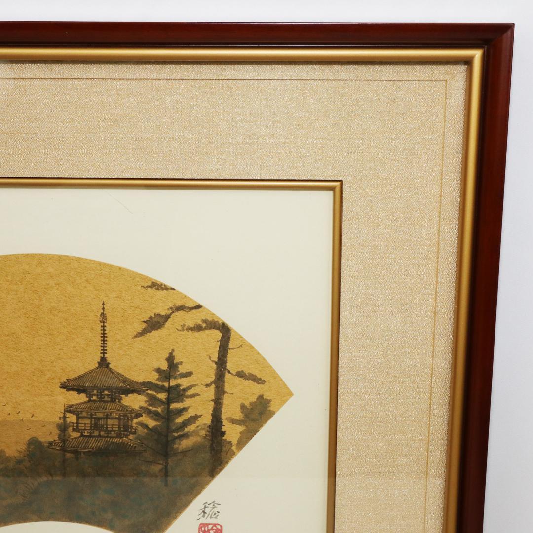 真作 井上稔 薬師寺塔韻　F6 共シール