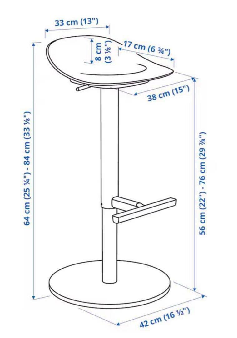 IKEA イケアJANINGE ヤニンゲ カウンターチェア (1脚売り)